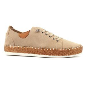 Lunar Womens/Ladies Maddison II Suede Sneakers / Beige